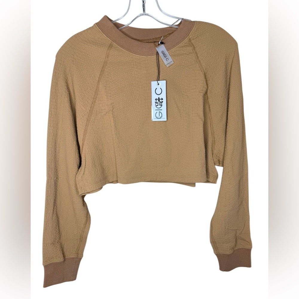 NWT GIGI C Isabella snakeskin Pullover Size Medium - Picture 3 of 6